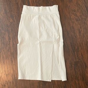 White Pencil skirt